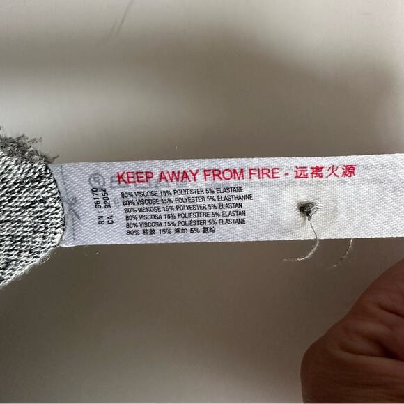 ANTHROPOLOGIE Marisa Hacci Wide Leg Sleep Jumpsuit sz Small Marled Heather gray - Picture 15 of 16